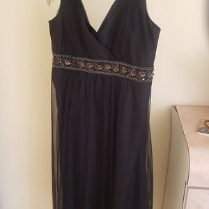 Metaphor 14 Black sheer layered Cocktail dress